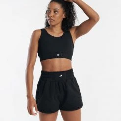 BOXRAW Women Best Sellers Kim Crop Top - Black