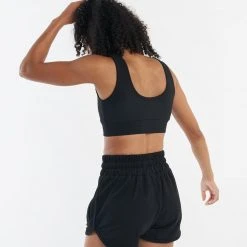 BOXRAW Women Best Sellers Kim Crop Top - Black