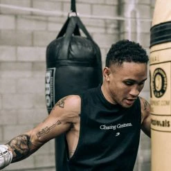 BOXRAW Men Clothing Chasing Greatness T-Shirt - Black