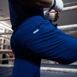 BOXRAW Men Pep Shorts (2-In-1 Training Tights) - Blue/White