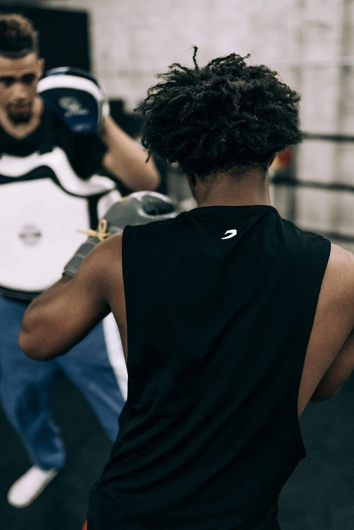 BOXRAW Men Boxing Essentials SMRT-TEC Muscle Tank - White 11 BOXRAW Men Boxing Essentials SMRT-TEC Muscle Tank - White