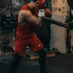 BOXRAW Men Clothing SMRT-TEC Muscle Tank - Red 20 BOXRAW Men Clothing SMRT-TEC Muscle Tank - Red