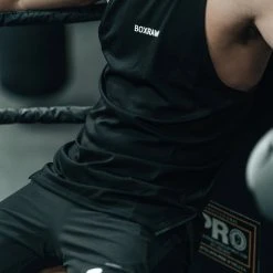 BOXRAW Men Clothing SMRT-TEC Stringer Tank - Red 23 BOXRAW Men Clothing SMRT-TEC Stringer Tank - Red