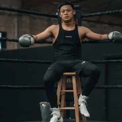 BOXRAW Men SMRT-TEC Stringer Tank - Black Clothing