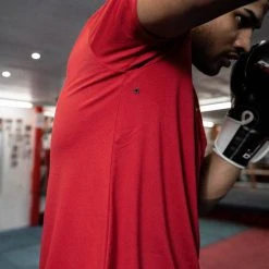 BOXRAW Men SMRT-TEC T-Shirt - Red Clothing 23 BOXRAW Men SMRT-TEC T-Shirt - Red Clothing