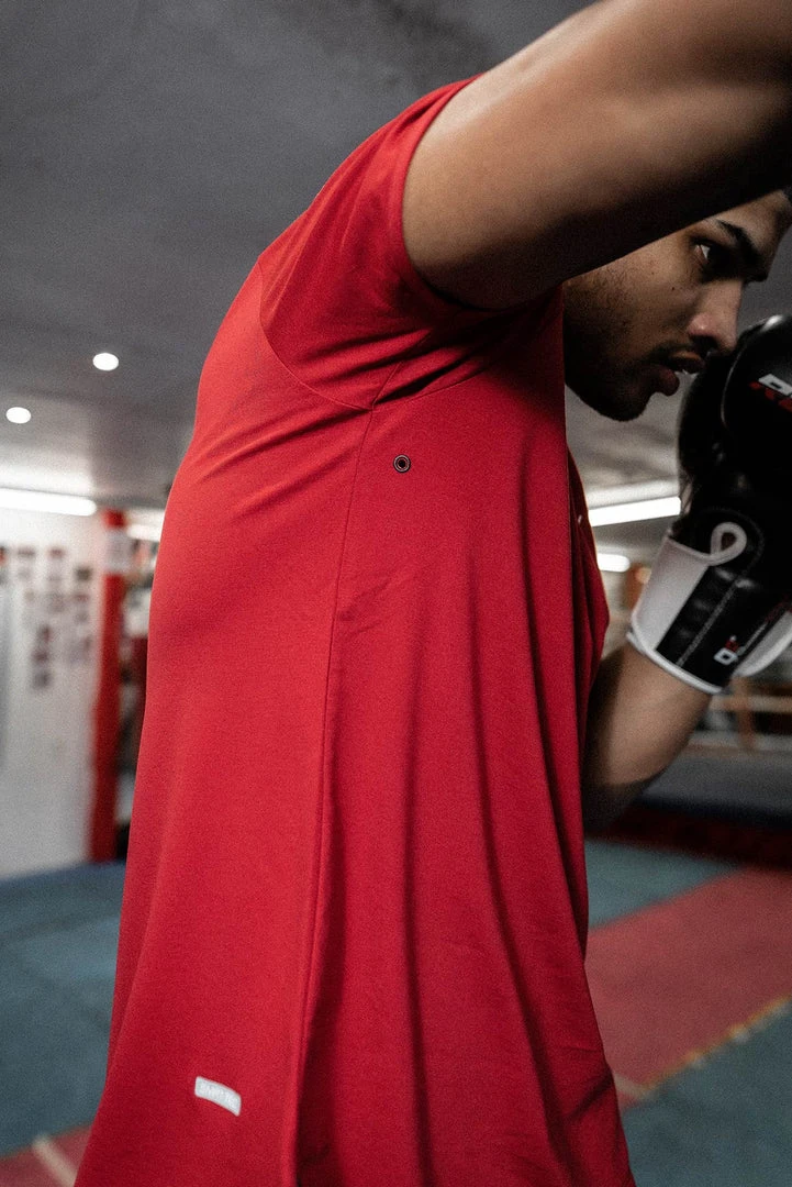 BOXRAW Men SMRT-TEC T-Shirt - Red Clothing 12 BOXRAW Men SMRT-TEC T-Shirt - Red Clothing