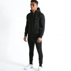 BOXRAW Men Marciano Zip Hoodie - Black