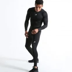 BOXRAW Men Clothing Saddler Compression Tights - Black